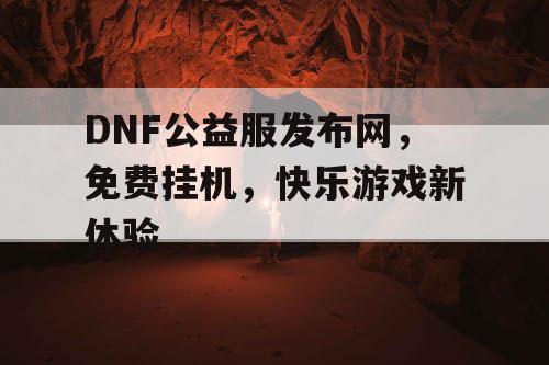 DNF公益服发布网，免费挂机，快乐游戏新体验